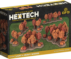 Battlefield in a Box: HexTech - Autumn: Light and Heavy Woods